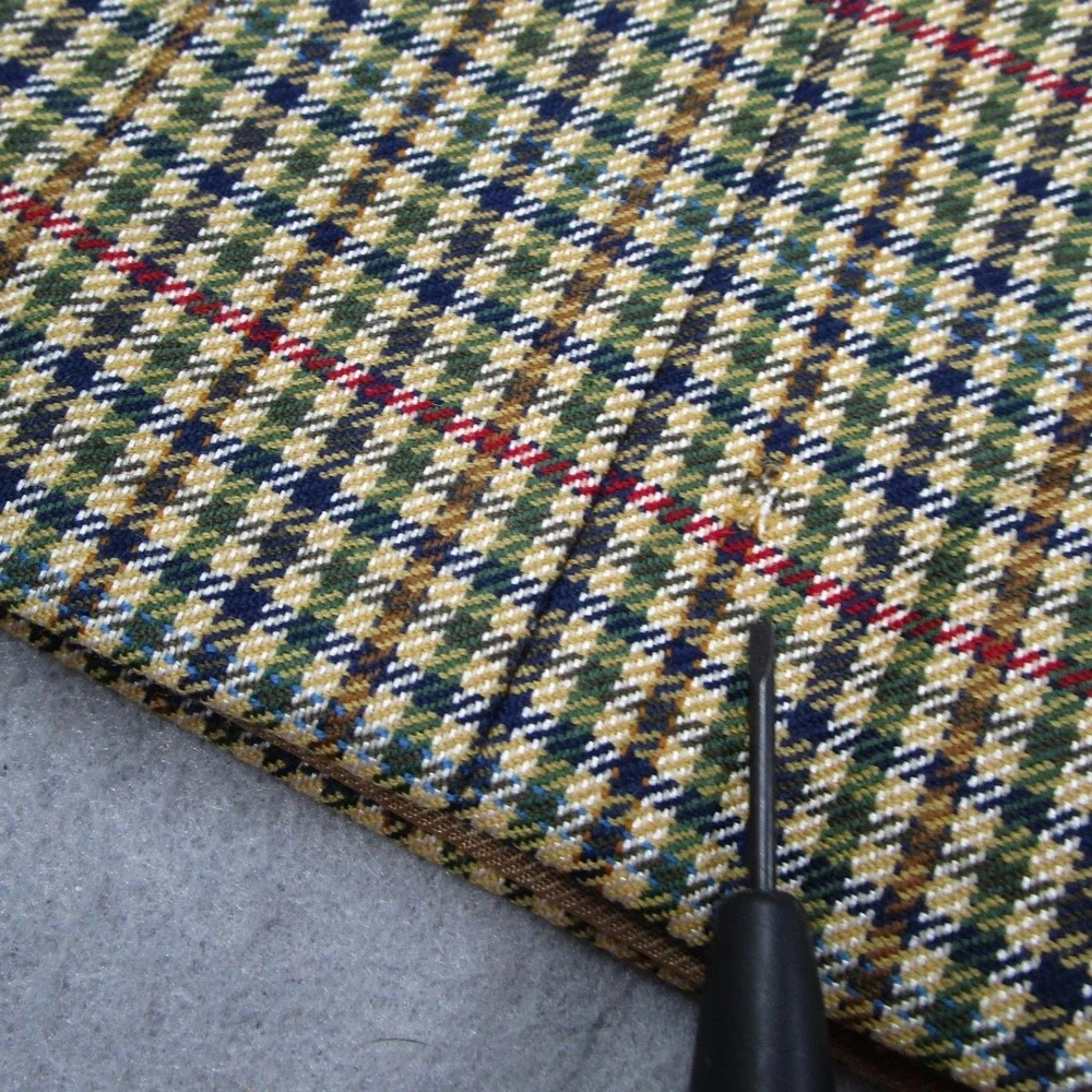 Burberry London Kensington Wool Silk Blazer Sport Coat 44R Gun Club Check Plaid - Picture 7 of 16